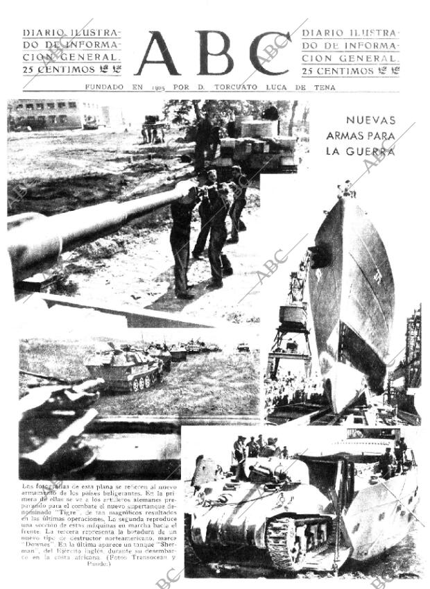 ABC MADRID 10-07-1943 página 1