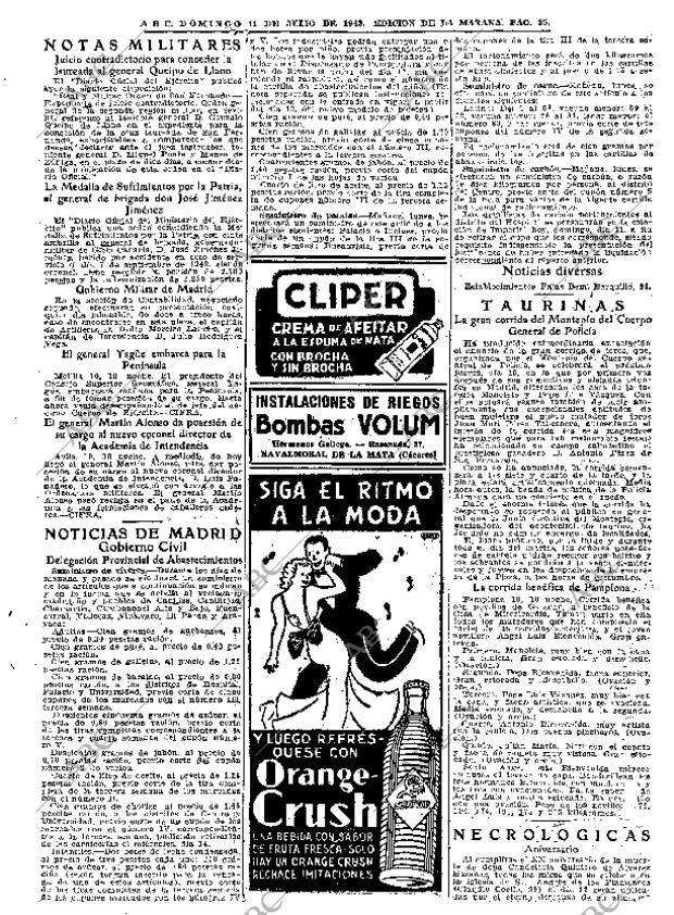 ABC MADRID 11-07-1943 página 25