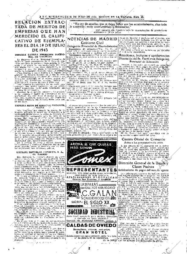 ABC MADRID 21-07-1943 página 12