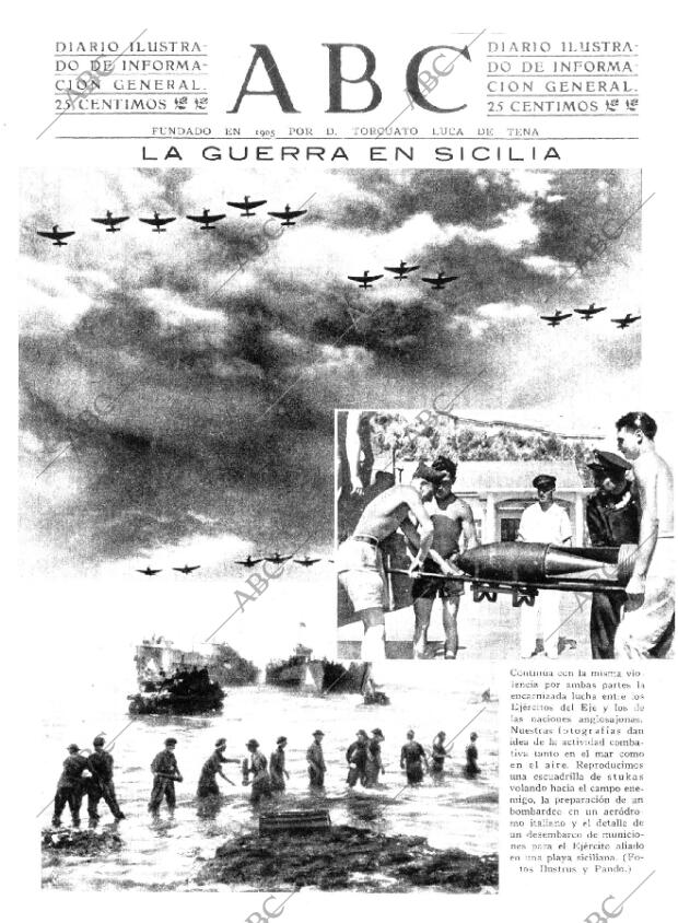 ABC MADRID 22-07-1943 página 1