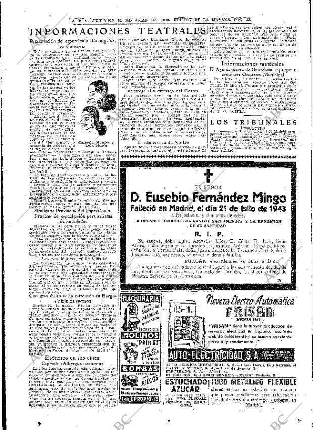 ABC MADRID 22-07-1943 página 13