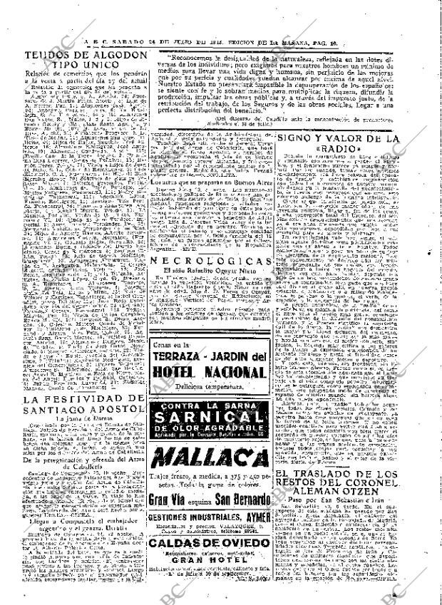 ABC MADRID 24-07-1943 página 10