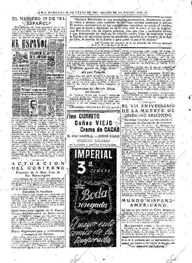 ABC MADRID 25-07-1943 página 18