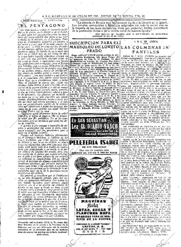 ABC MADRID 25-07-1943 página 21