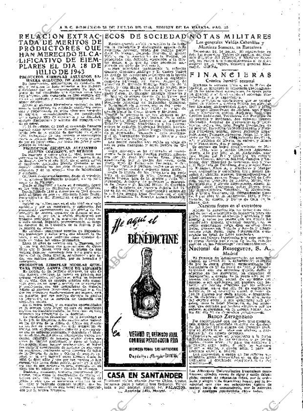 ABC MADRID 25-07-1943 página 22