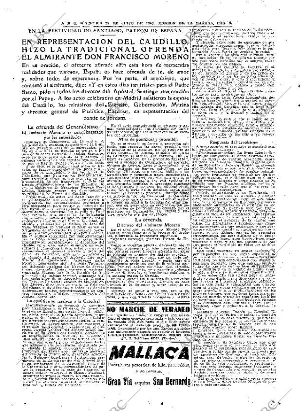 ABC MADRID 27-07-1943 página 8