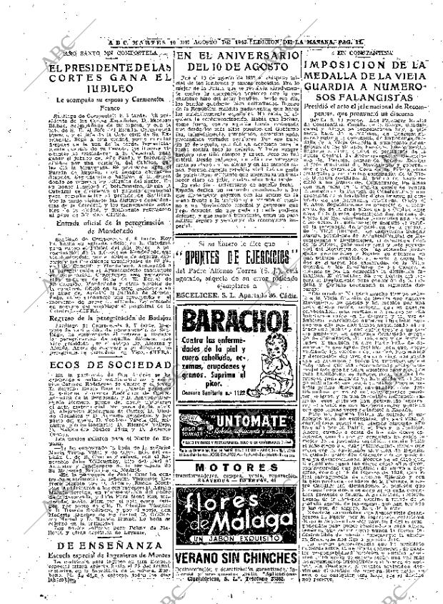 ABC MADRID 10-08-1943 página 11