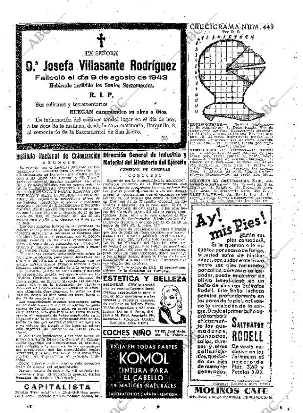 ABC MADRID 10-08-1943 página 17