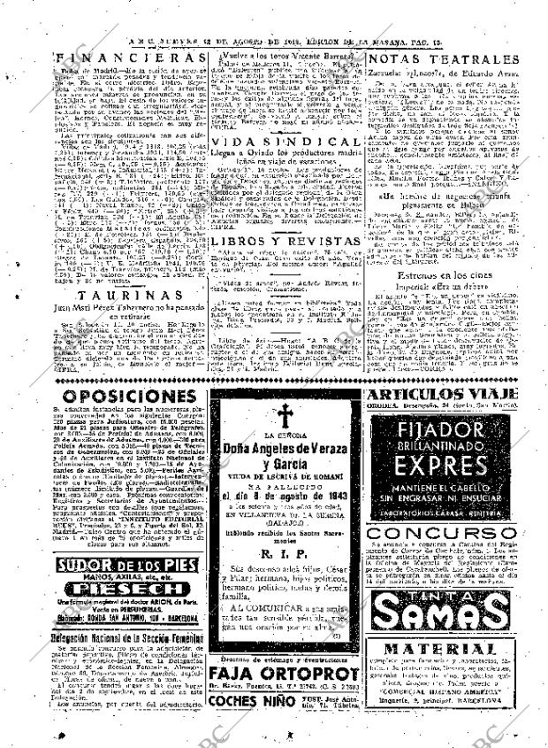ABC MADRID 12-08-1943 página 13
