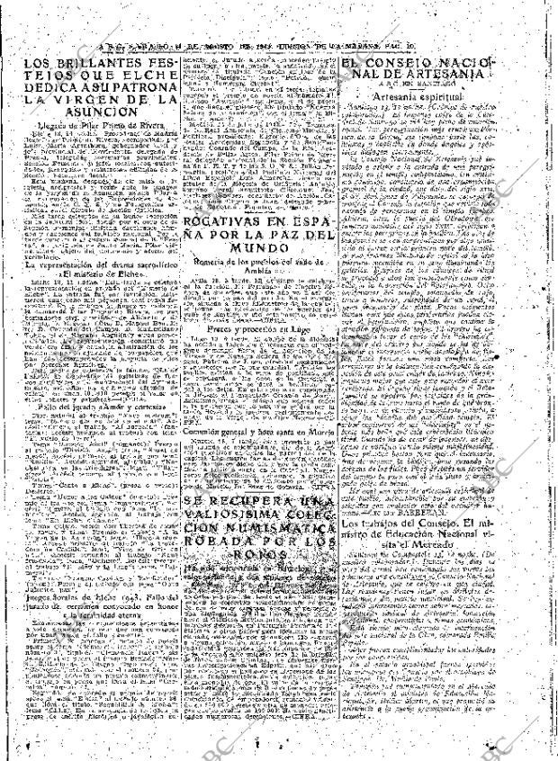 ABC MADRID 14-08-1943 página 10