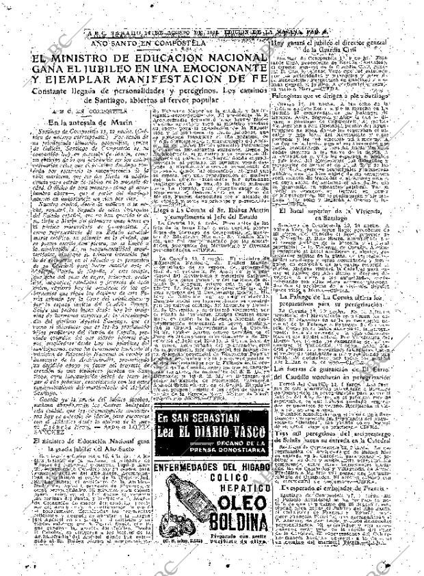 ABC MADRID 14-08-1943 página 8