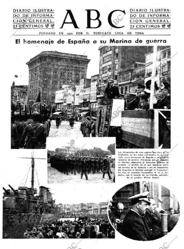 ABC MADRID 22-08-1943 página 1