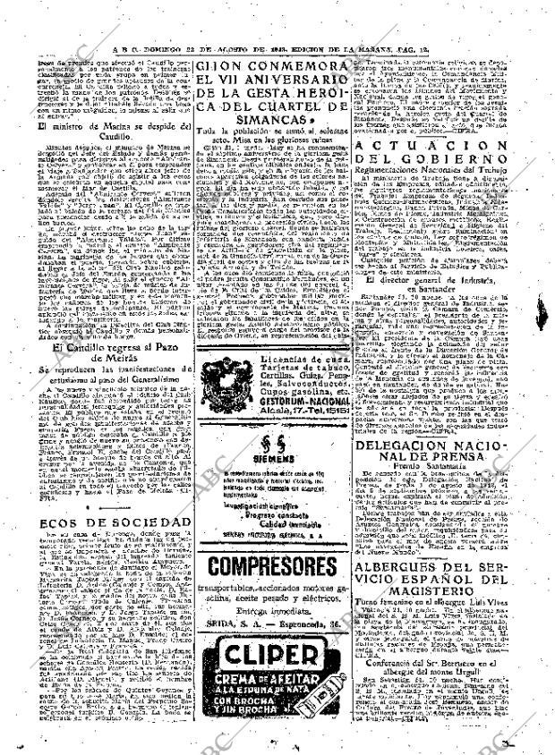 ABC MADRID 22-08-1943 página 12