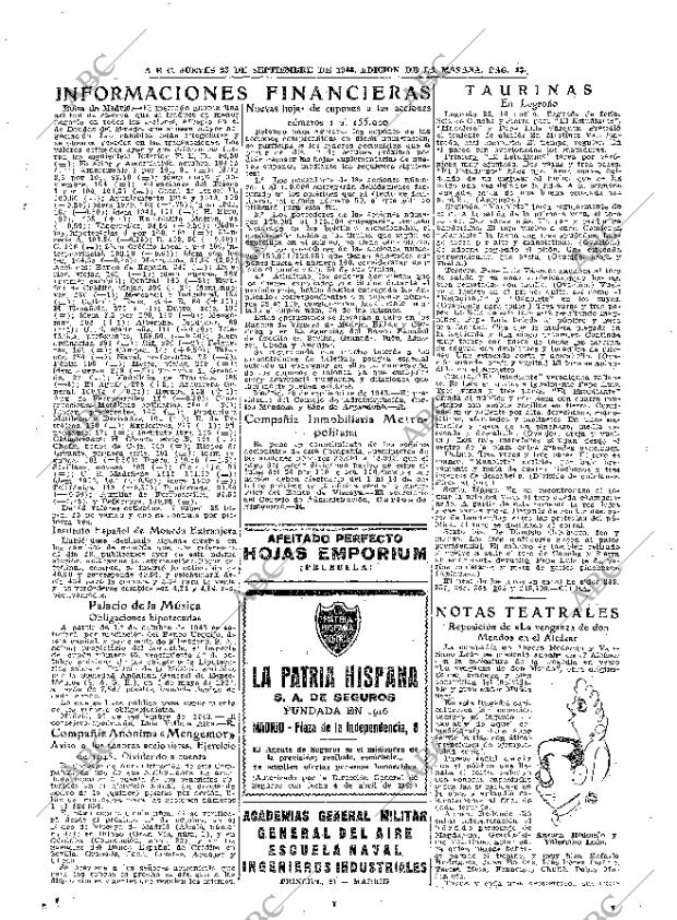 ABC MADRID 23-09-1943 página 13