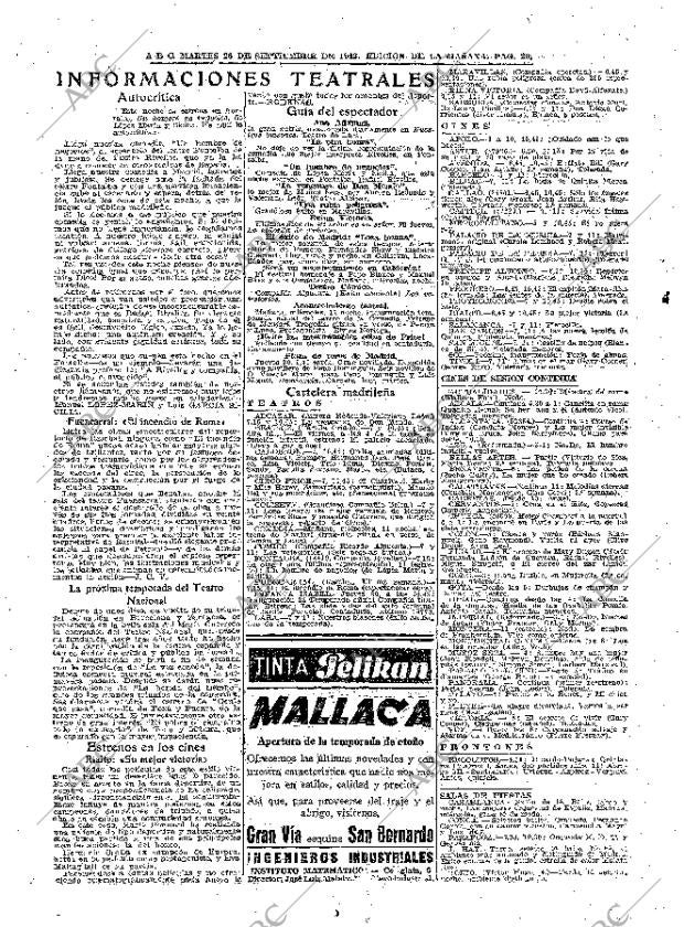 ABC MADRID 28-09-1943 página 20