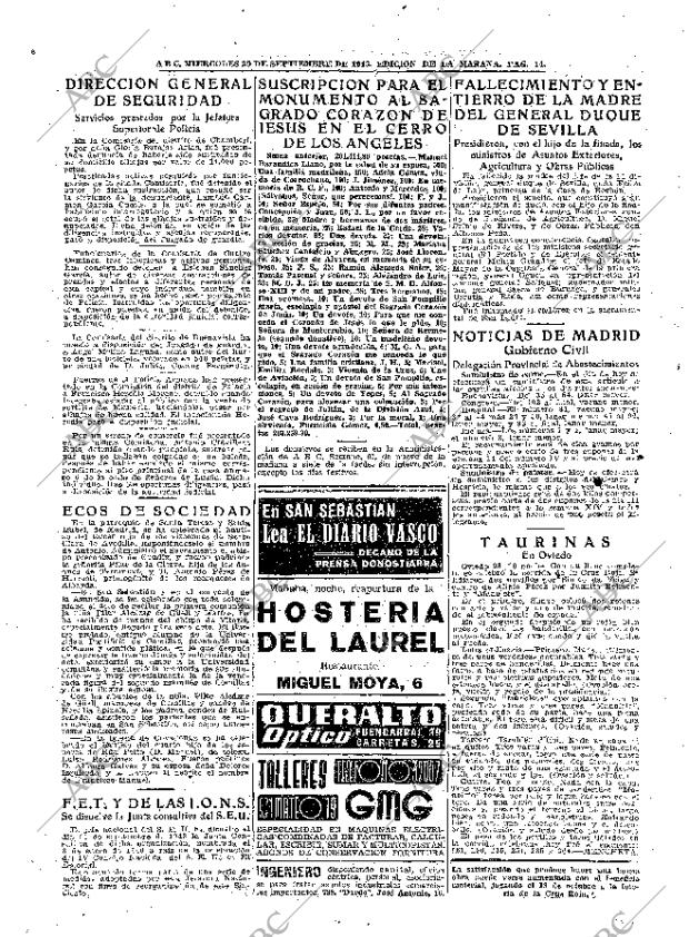 ABC MADRID 29-09-1943 página 14