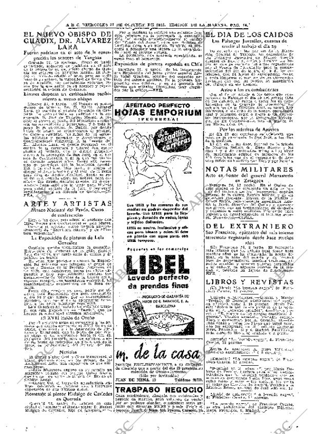 ABC MADRID 27-10-1943 página 14