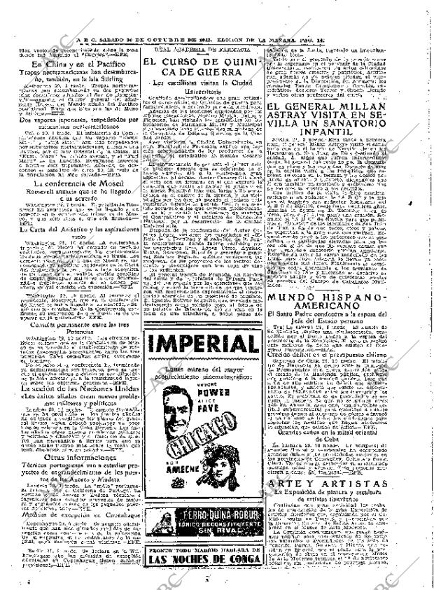ABC MADRID 30-10-1943 página 14