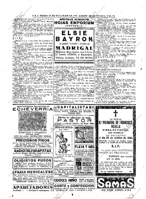ABC MADRID 30-10-1943 página 20