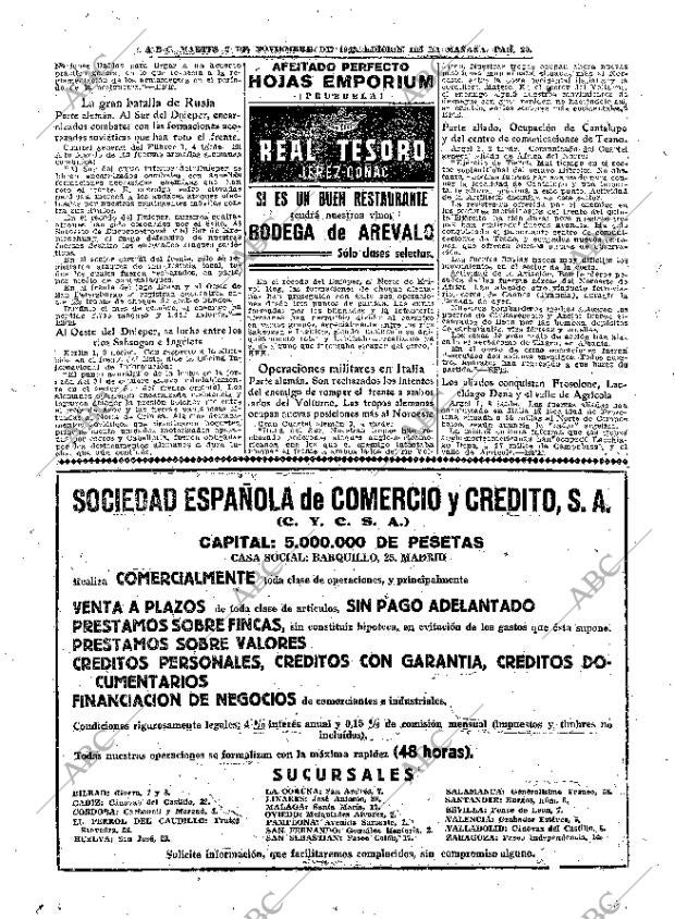 ABC MADRID 02-11-1943 página 20