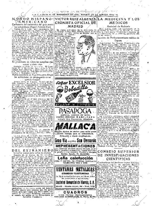 ABC MADRID 11-11-1943 página 16