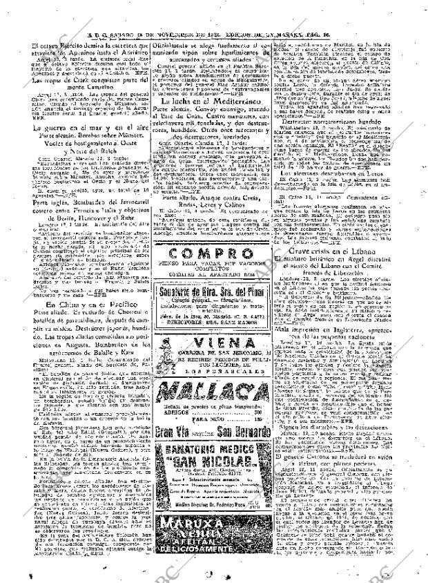 ABC MADRID 13-11-1943 página 16