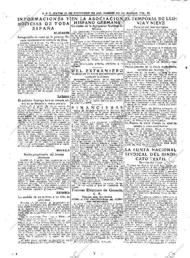 ABC MADRID 18-11-1943 página 14