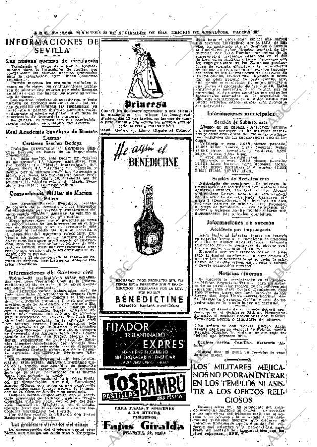 ABC SEVILLA 23-11-1943 página 19