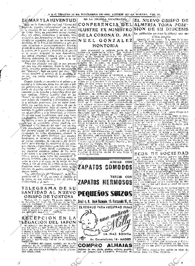 ABC MADRID 26-11-1943 página 11