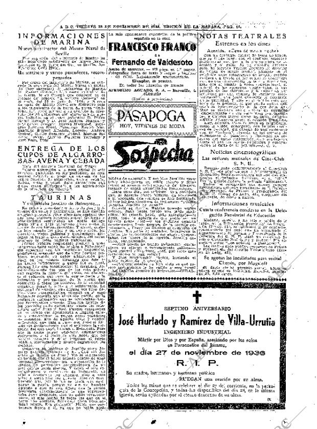 ABC MADRID 26-11-1943 página 16