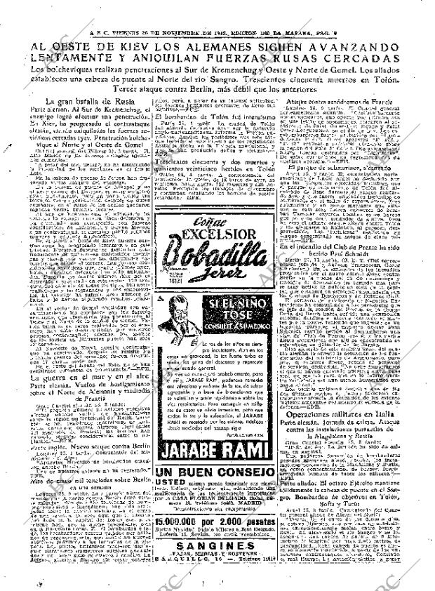 ABC MADRID 26-11-1943 página 9
