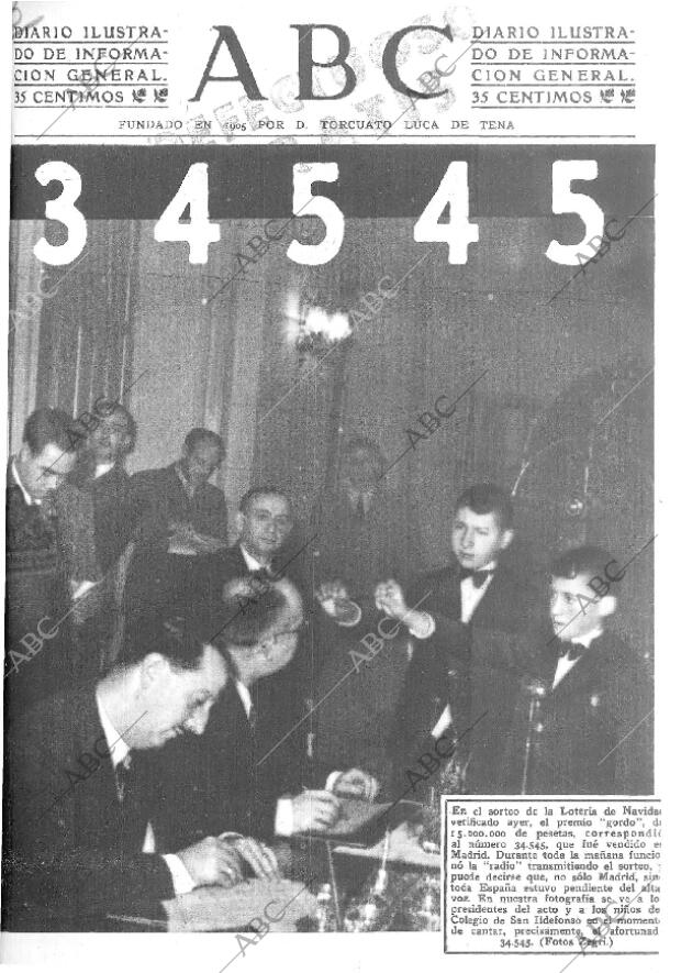 ABC MADRID 23-12-1943 página 1