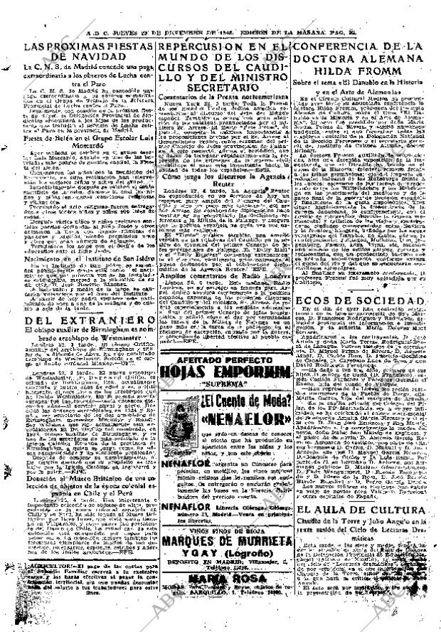 ABC MADRID 23-12-1943 página 25