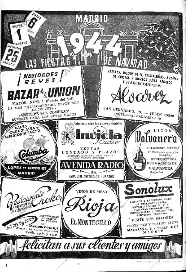 ABC MADRID 24-12-1943 página 44