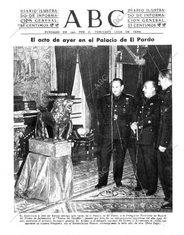 ABC MADRID 31-12-1943 página 1