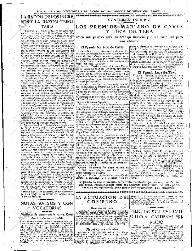 ABC SEVILLA 05-01-1944 página 11