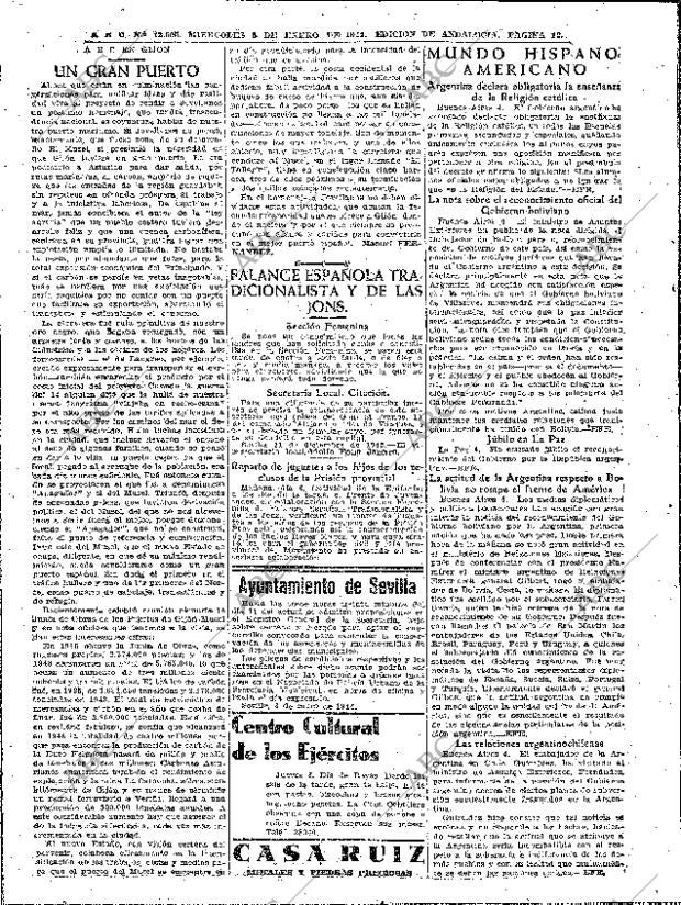ABC SEVILLA 05-01-1944 página 12