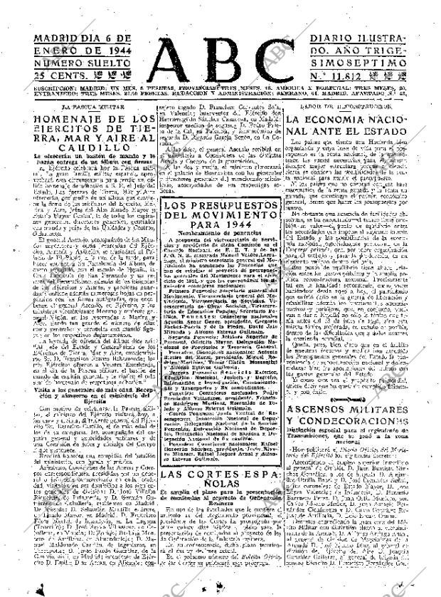 ABC MADRID 06-01-1944 página 15