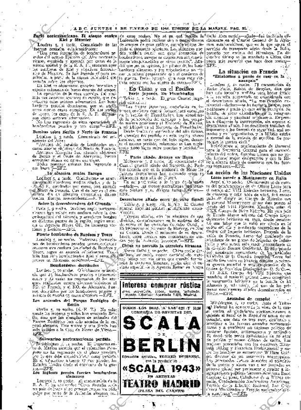 ABC MADRID 06-01-1944 página 21