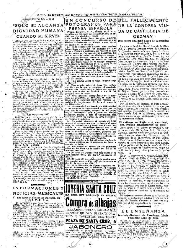 ABC MADRID 06-01-1944 página 23