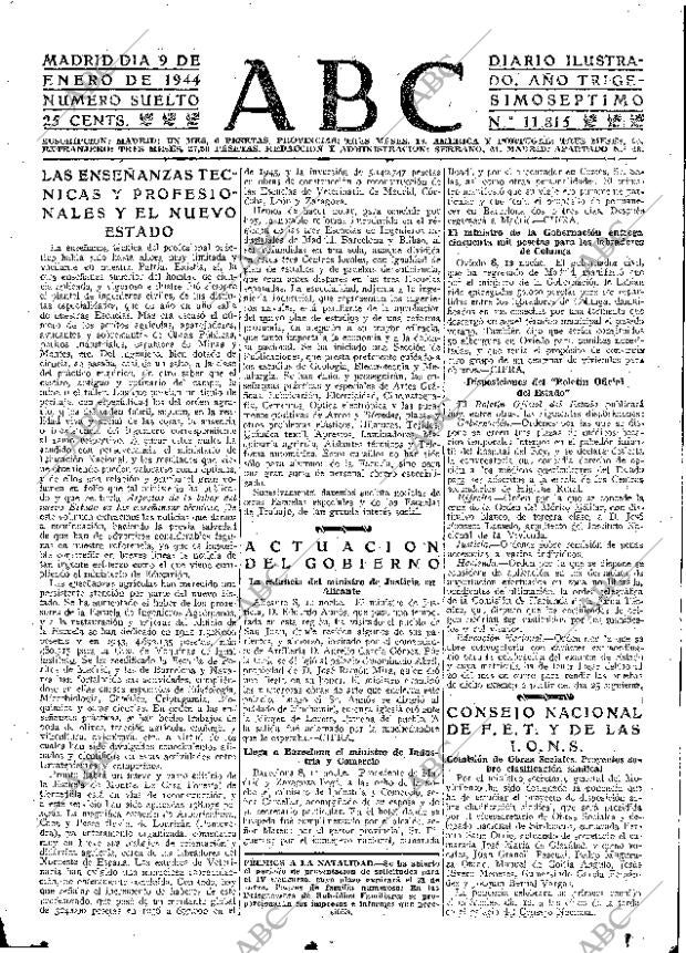 ABC MADRID 09-01-1944 página 19