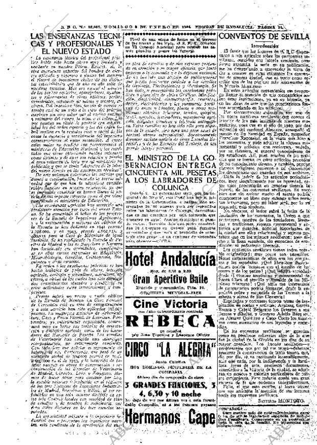 ABC SEVILLA 09-01-1944 página 11