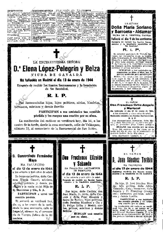 ABC MADRID 14-01-1944 página 17