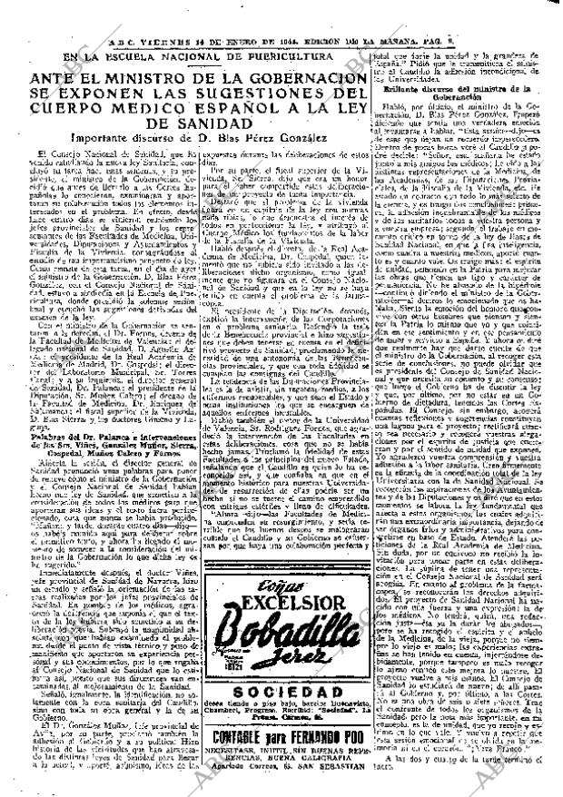 ABC MADRID 14-01-1944 página 8