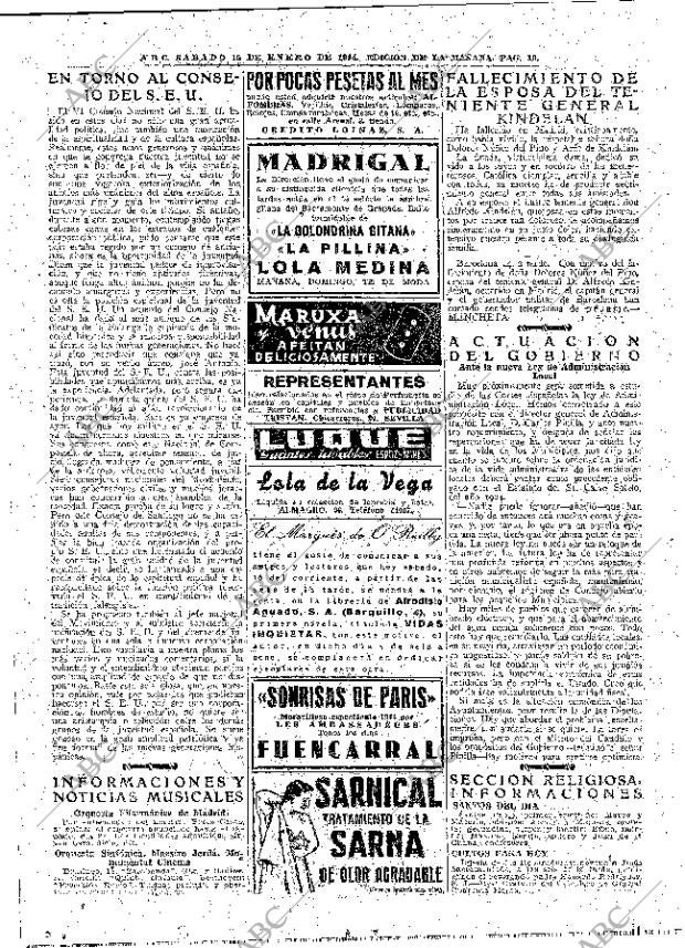 ABC MADRID 15-01-1944 página 10