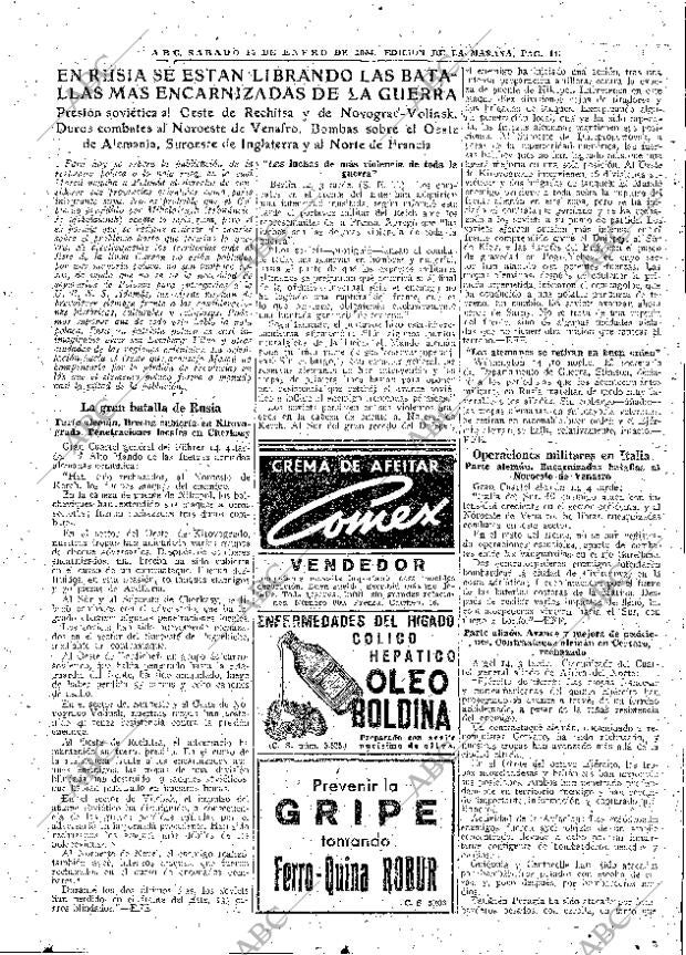 ABC MADRID 15-01-1944 página 11