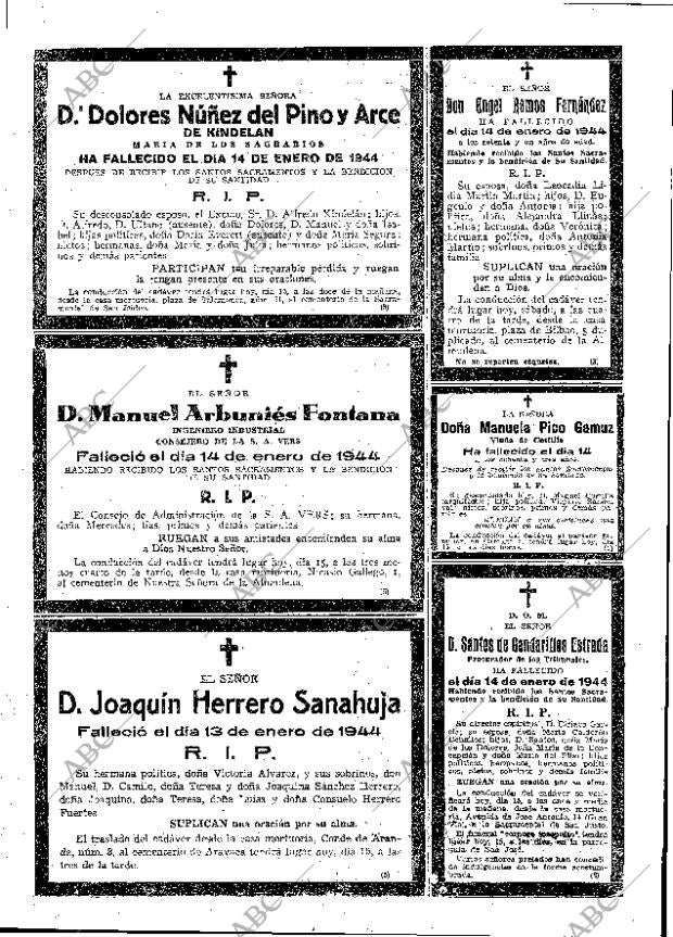 ABC MADRID 15-01-1944 página 19