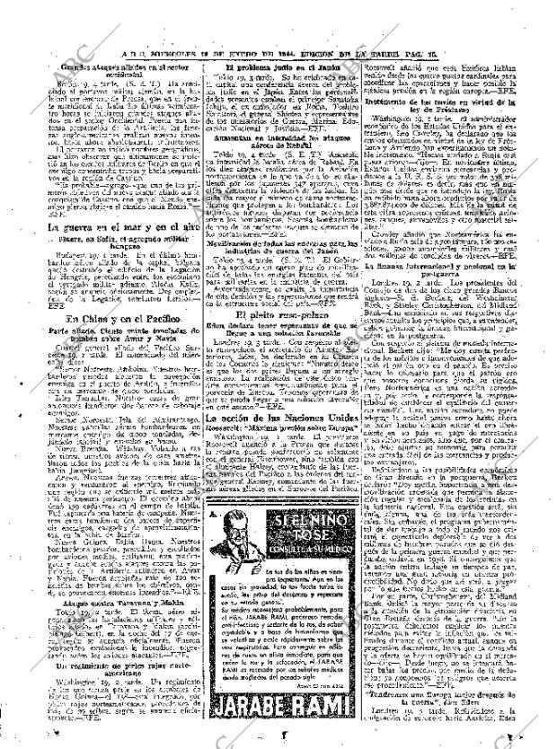 ABC MADRID 19-01-1944 página 15