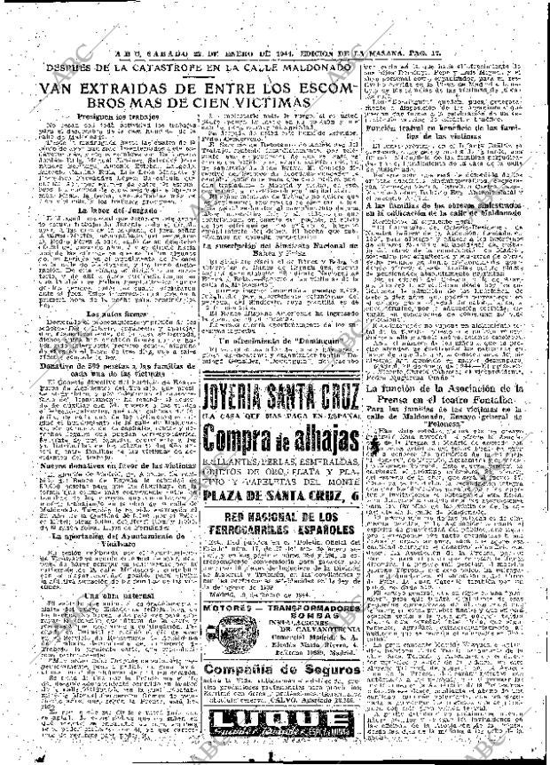 ABC MADRID 22-01-1944 página 17