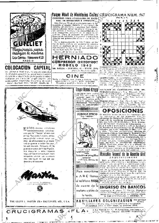 ABC MADRID 30-01-1944 página 2